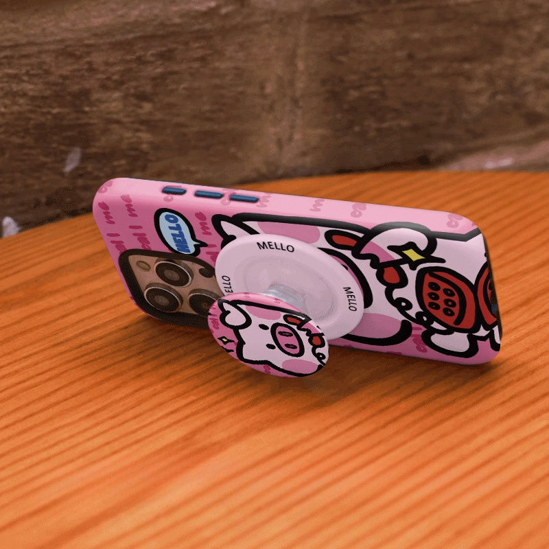 "Call Me" Pink Piggy MagSafe iPhone Case