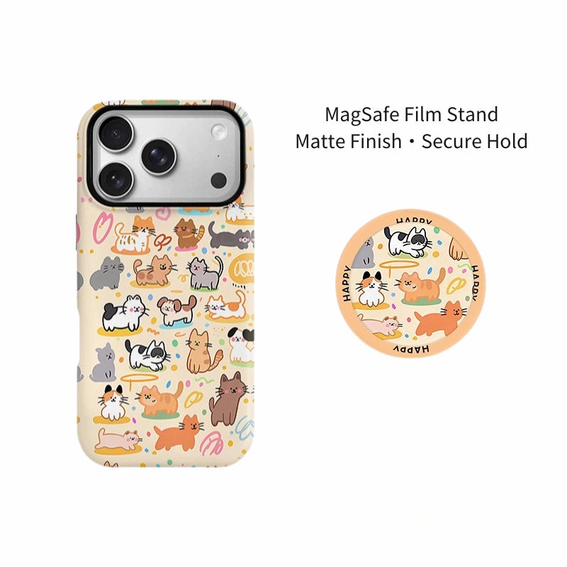 Cat & Dog Gathering MagSafe iPhone Case