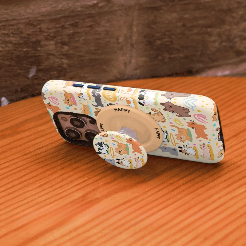 Cat & Dog Gathering MagSafe iPhone Case