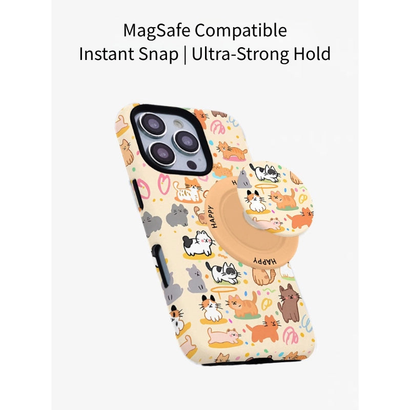 Cat & Dog Gathering MagSafe iPhone Case