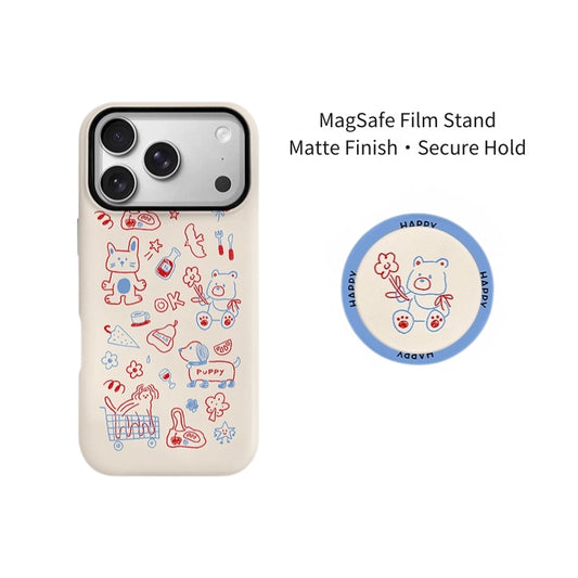 Charming Happy Bear & Friends MagSafe iPhone Case