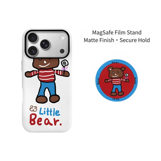 Cute Little Bear Lollipop MagSafe iPhone Case