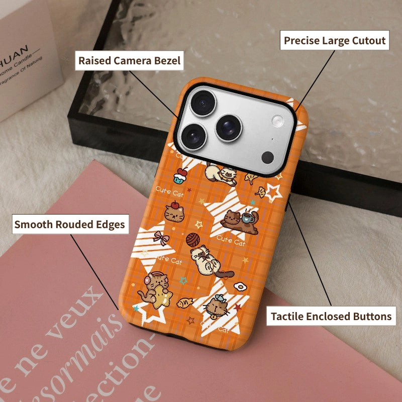 Cute Party Cat Illustration MagSafe iPhone Case
