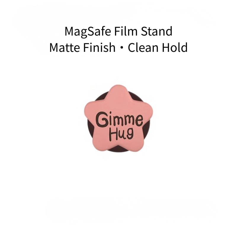 "Gimme Hug" Leopard Print Case for iPhone 13-17 PM | MagSafe 2-in-1 Film | Glossy/Matte