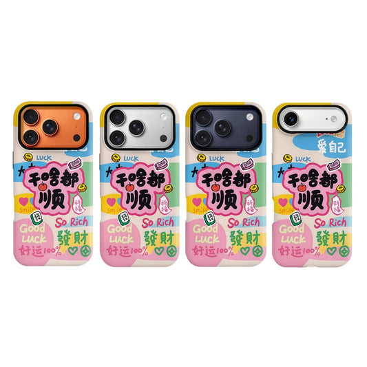 Good Luck Mahjong MagSafe iPhone Case