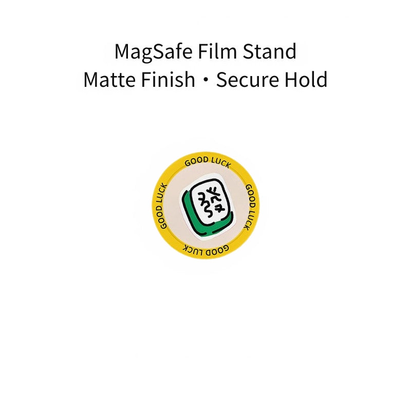 Good Luck Mahjong Case for iPhone 13-17 PM | MagSafe 2-in-1 Film | Glossy/Matte
