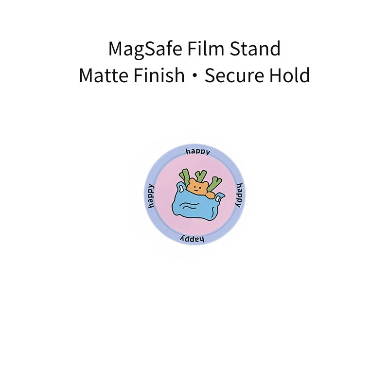 Happy Doodles Friends Illustration Case for iPhone 13-16 PM | MagSafe 2-in-1 Film | Glossy/Matte