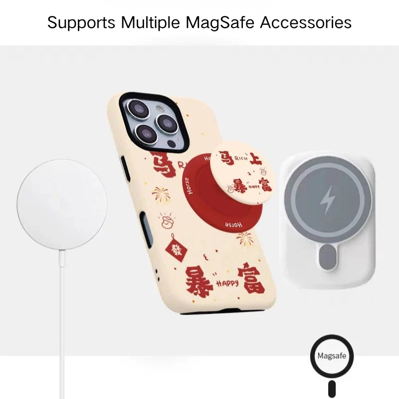 "Instant Wealth" Lucky Charm MagSafe iPhone Case