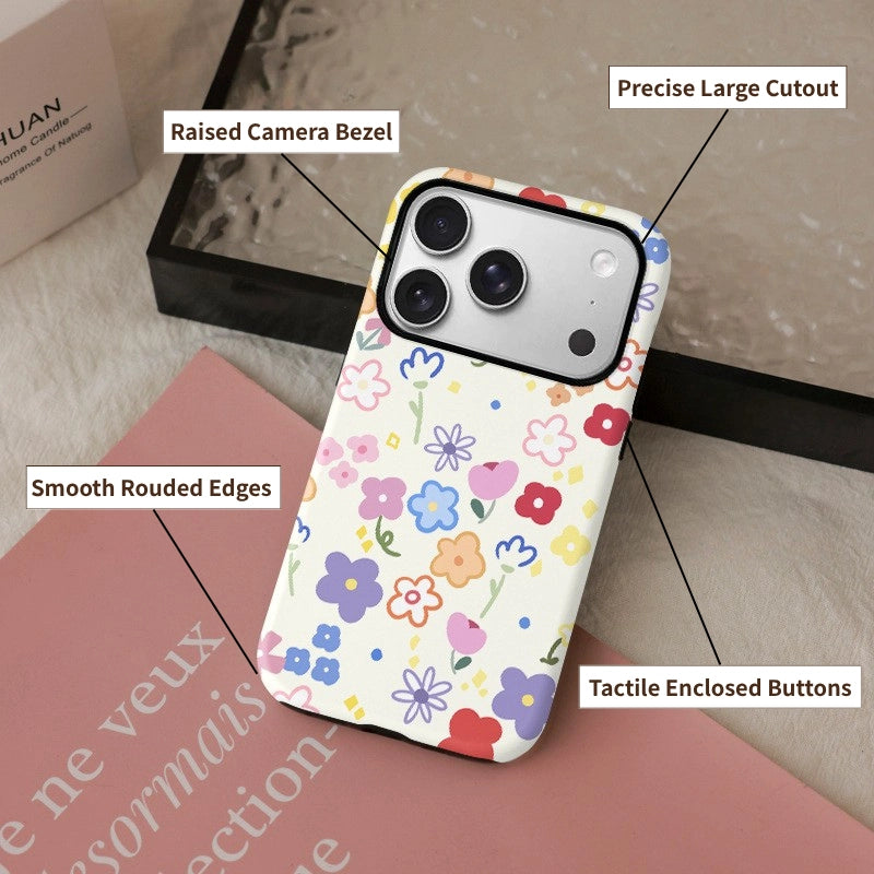Joyful Floral Garden MagSafe iPhone Case