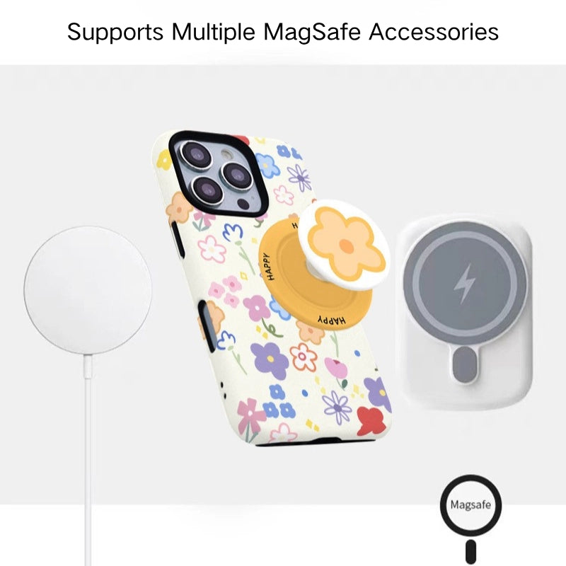 Joyful Floral Garden MagSafe iPhone Case