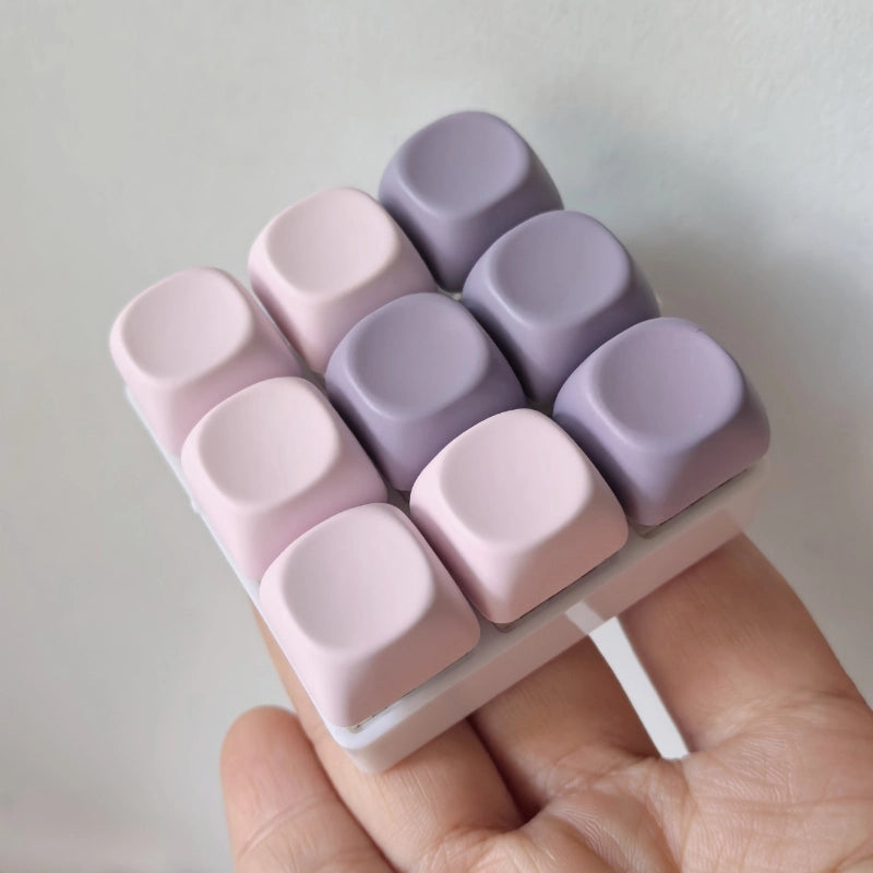 Macaron Matrix 9-Key Keyboard Fidget Toy | Clicky Mechanical Buttons | Mini Keyboard Clicker | Stress Relief Fidget | ASMR Toy