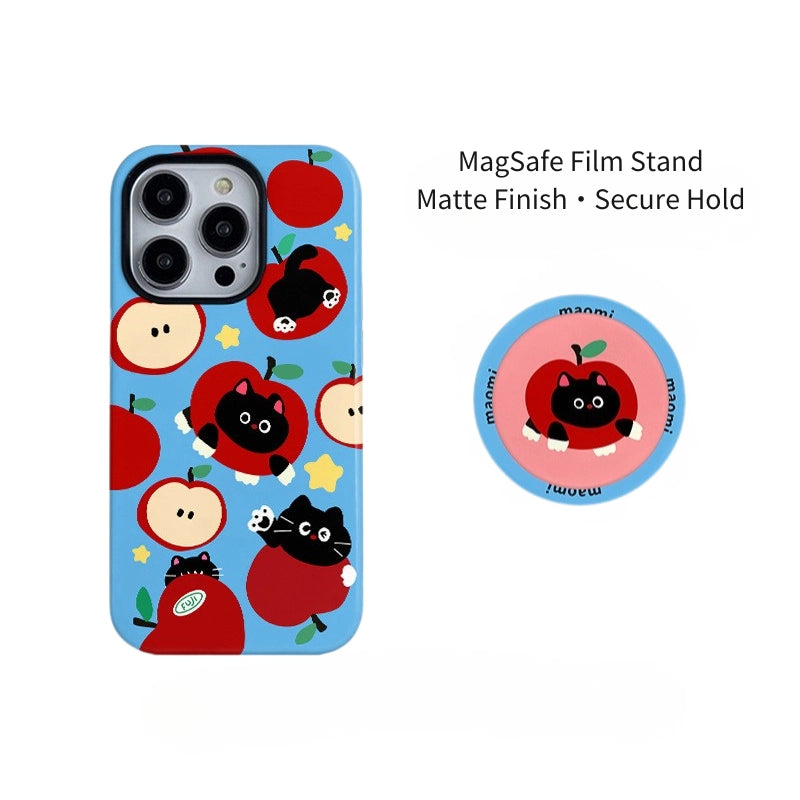 "Maomi" Apple Cat Art MagSafe iPhone Case