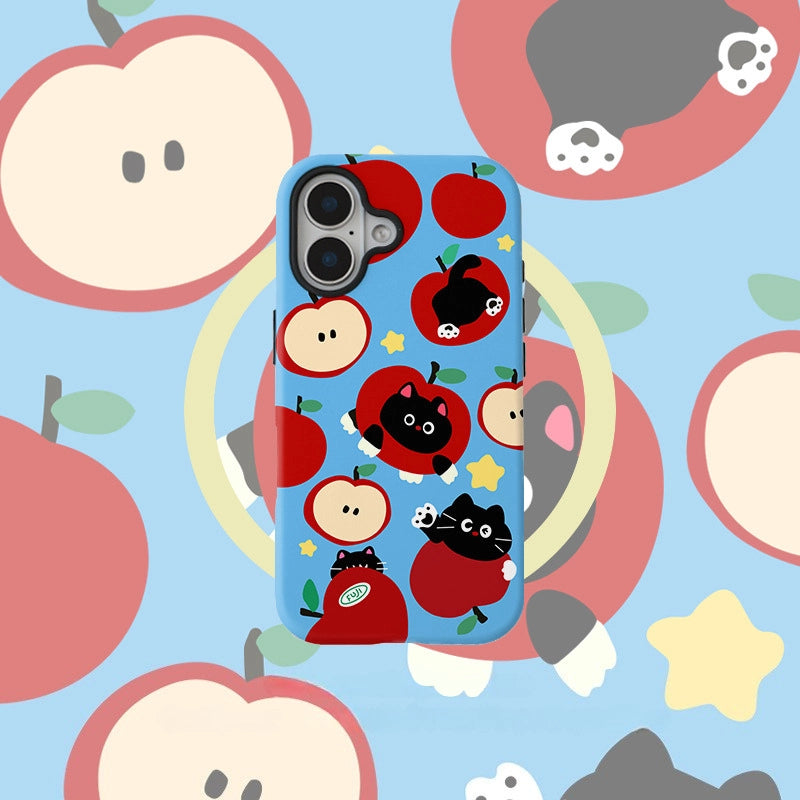 "Maomi" Apple Cat Art MagSafe iPhone Case