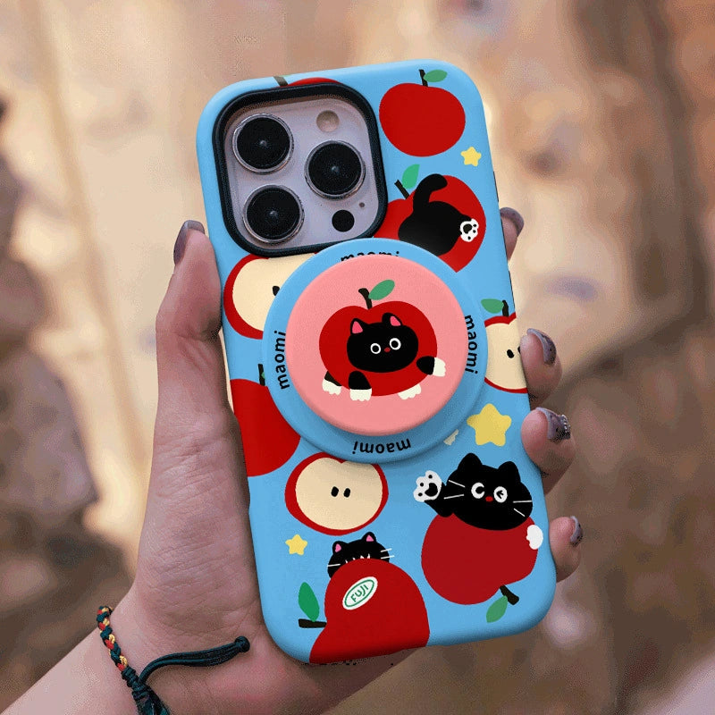 "Maomi" Apple Cat Art MagSafe iPhone Case