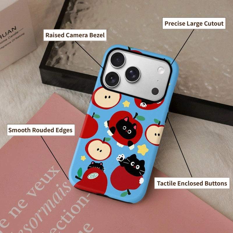 "Maomi" Apple Cat Art MagSafe iPhone Case