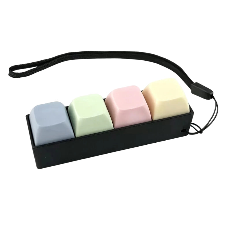 Morandi Pastel Spectrum Multi-Layout Keyboard Fidget Toy | Clicky Mechanical Buttons | Mini Keyboard Clicker | Stress Relief Fidget | ASMR Toy