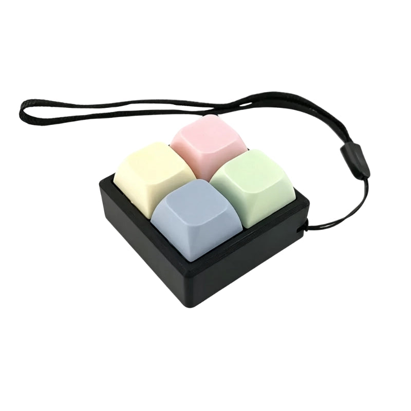 Morandi Pastel Spectrum Multi-Layout Keyboard Fidget Toy | Clicky Mechanical Buttons | Mini Keyboard Clicker | Stress Relief Fidget | ASMR Toy
