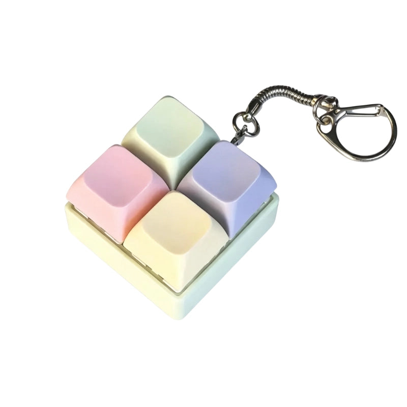 Morandi Pastel Spectrum Multi-Layout Keyboard Fidget Toy | Clicky Mechanical Buttons | Mini Keyboard Clicker | Stress Relief Fidget | ASMR Toy