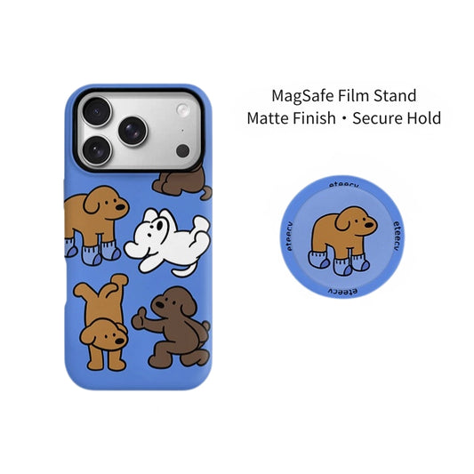 Playful Socks Puppy MagSafe iPhone Case