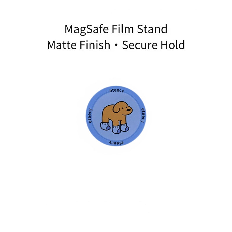 Playful Socks Puppy Case for iPhone 13-17 PM | MagSafe 2-in-1 Film | Glossy/Matte