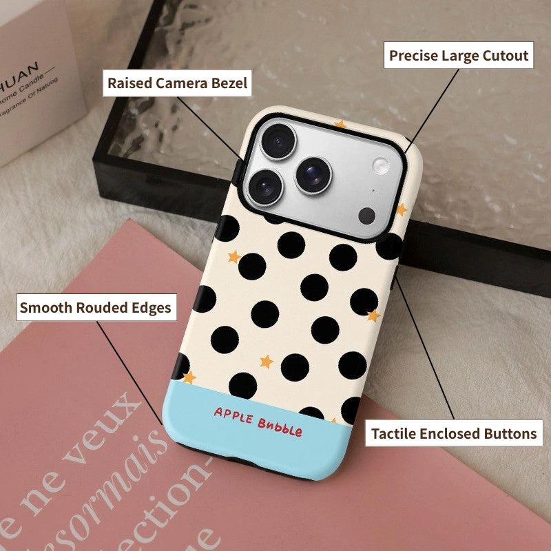 Polka Dot Apple Bubble MagSafe iPhone Case