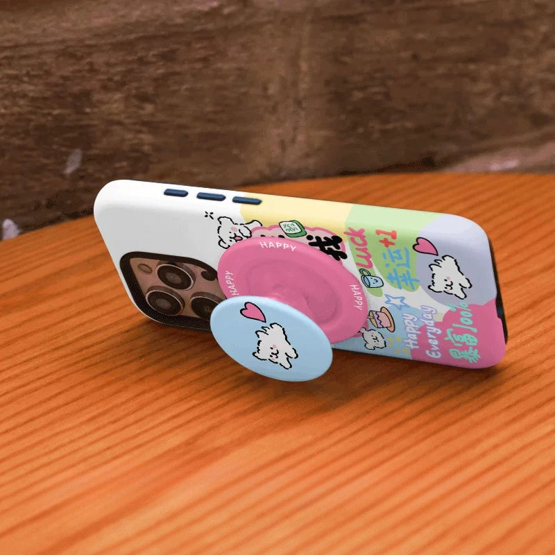Positive Manifestation Puppy Aesthetic MagSafe iPhone Case