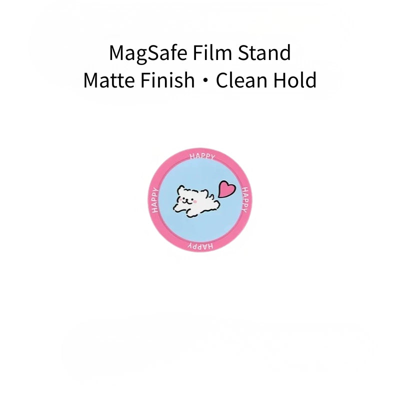 Positive Manifestation Puppy Aesthetic MagSafe iPhone Case – Matte Finish