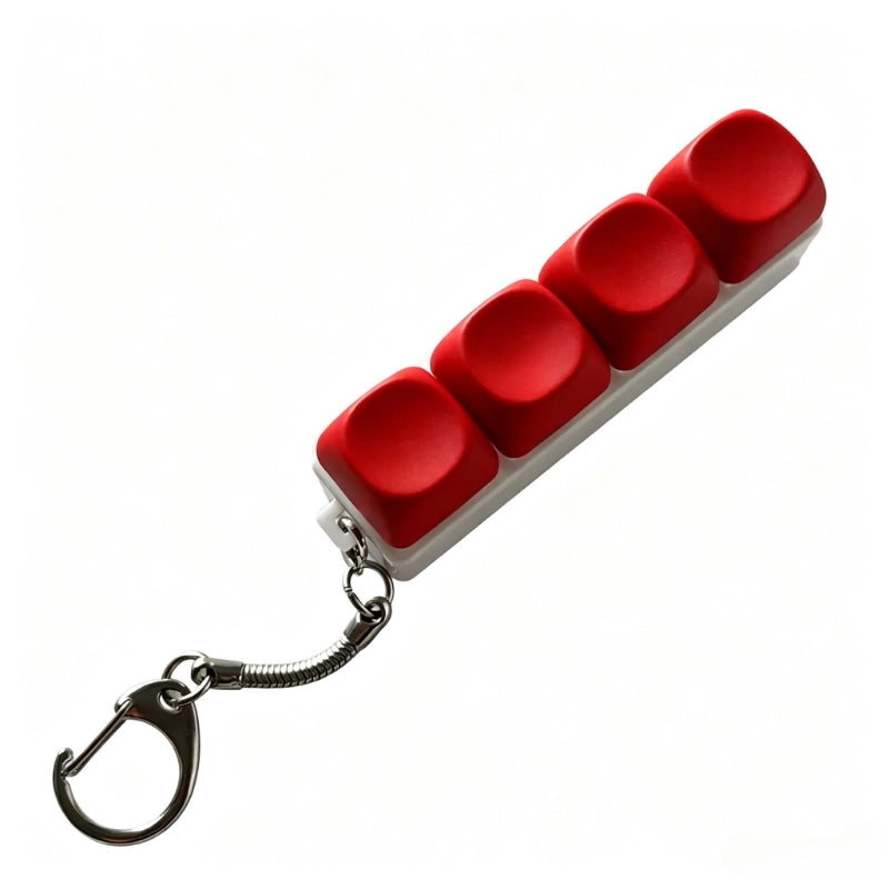 Premium Solid Macaron 9-Key Keyboard Fidget Toy | Clicky Mechanical Buttons | Mini Keyboard Clicker | Stress Relief Fidget | ASMR Toy