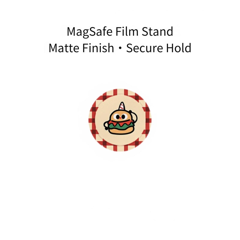 Retro Fast Food Puppy Gingham Case for iPhone 13-17 PM | MagSafe 2-in-1 Film | Glossy/Matte