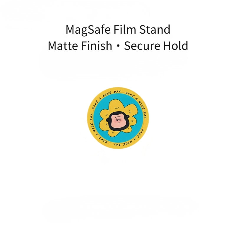 Sunny Sunflower Gorilla "Have A Nice Day" Case for iPhone 13-16 PM | MagSafe 2-in-1 Film | Glossy/Matte