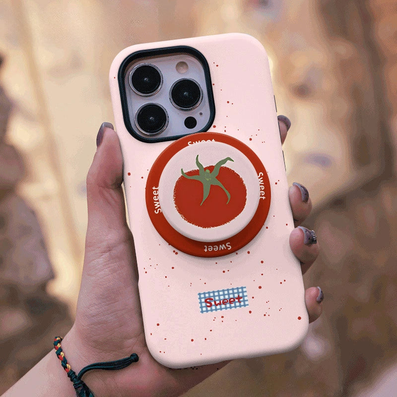Sweet Tomato Illustration MagSafe iPhone Case