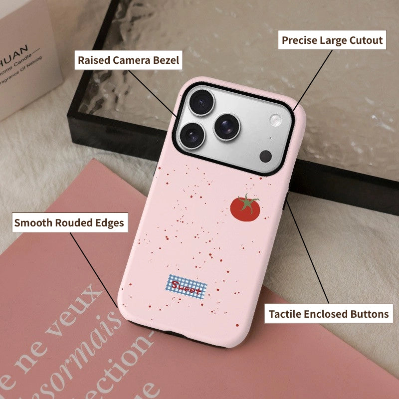 Sweet Tomato Illustration MagSafe iPhone Case