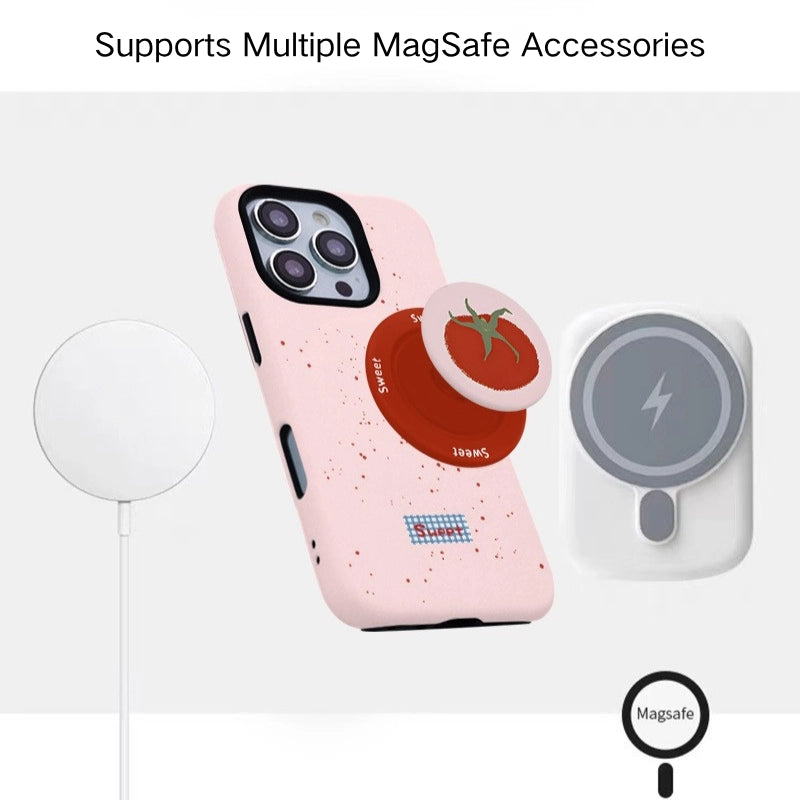 Sweet Tomato Illustration MagSafe iPhone Case