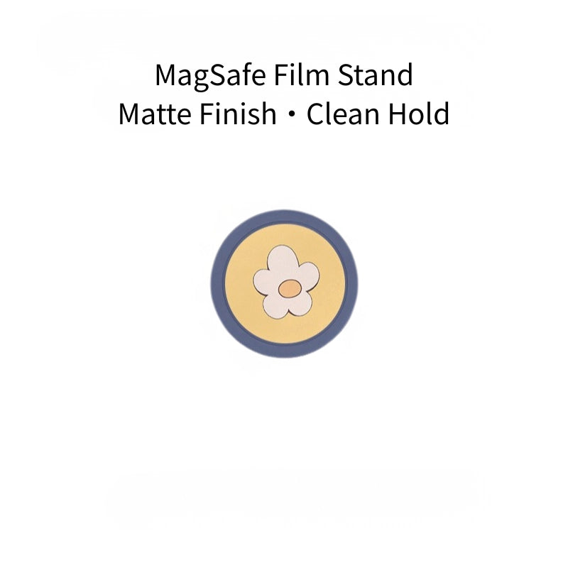 MagSafe Film Stand with a cartoon character design on a white background