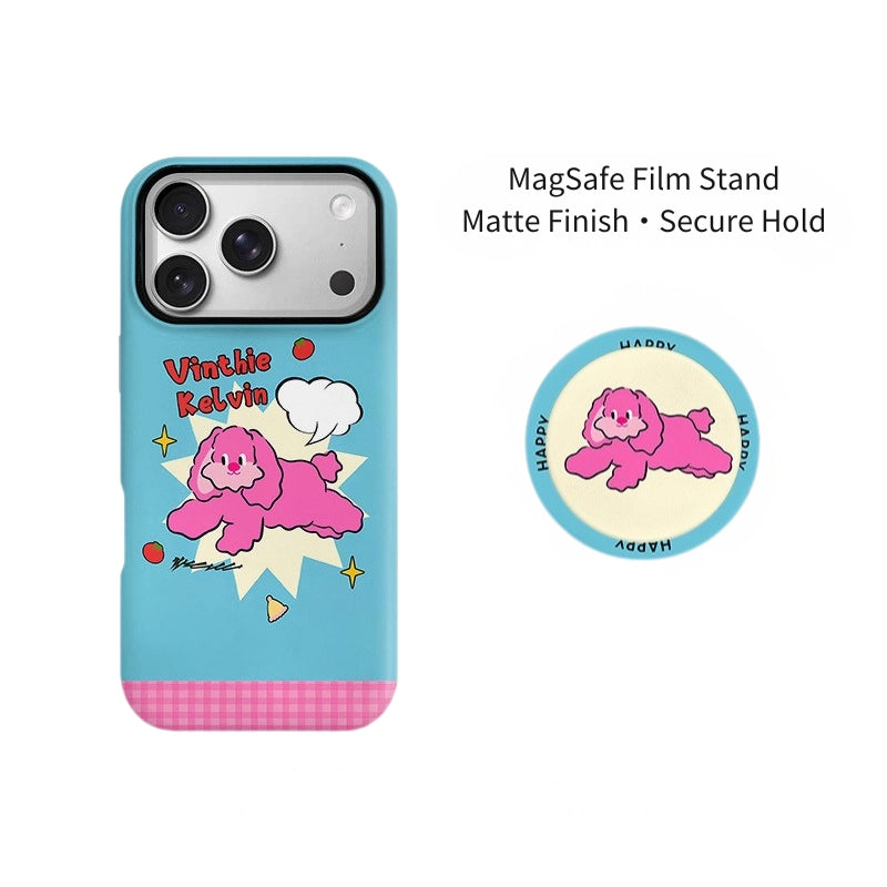 Vinthie Kelvin Pink Puppy MagSafe iPhone Case