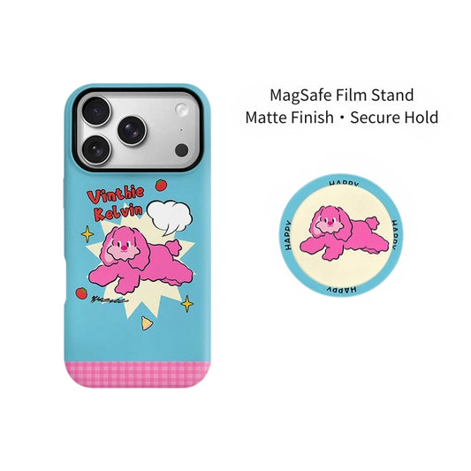 Vinthie Kelvin Pink Puppy MagSafe iPhone Case