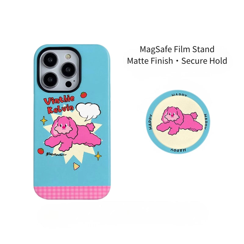 Vinthie Kelvin Pink Puppy MagSafe iPhone Case