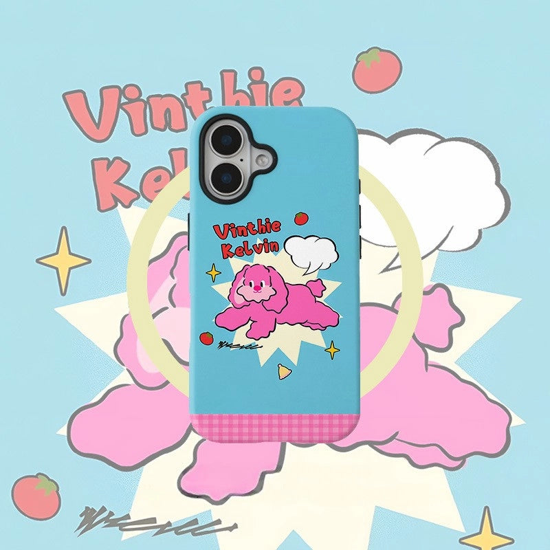 Vinthie Kelvin Pink Puppy MagSafe iPhone Case