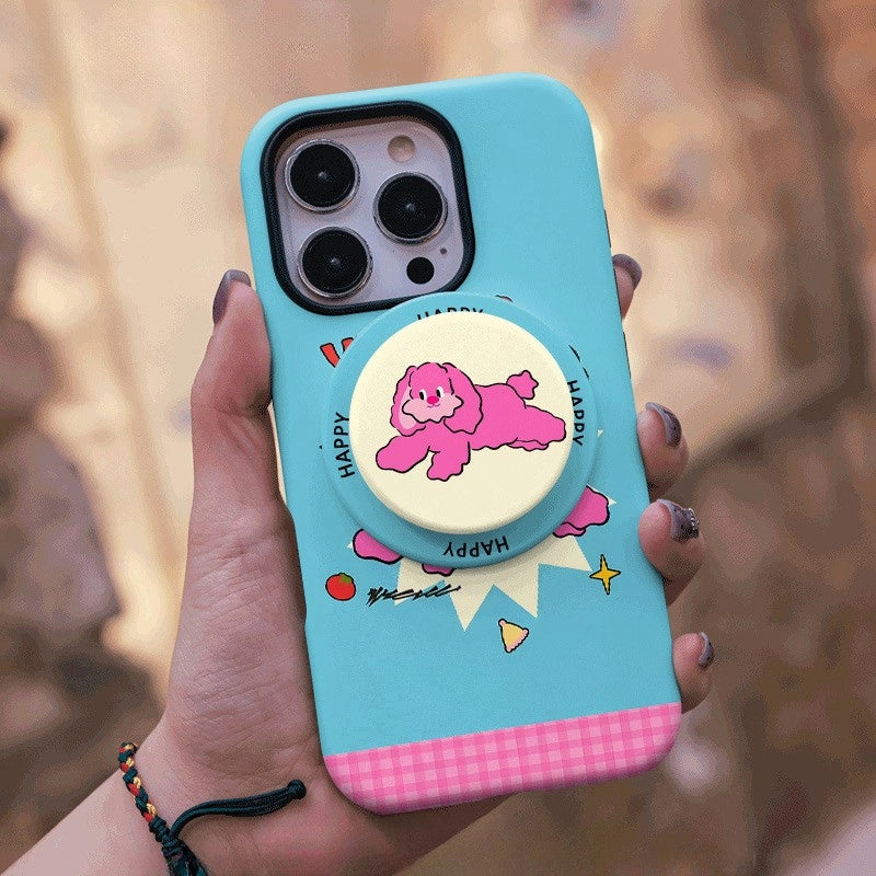 Vinthie Kelvin Pink Puppy MagSafe iPhone Case