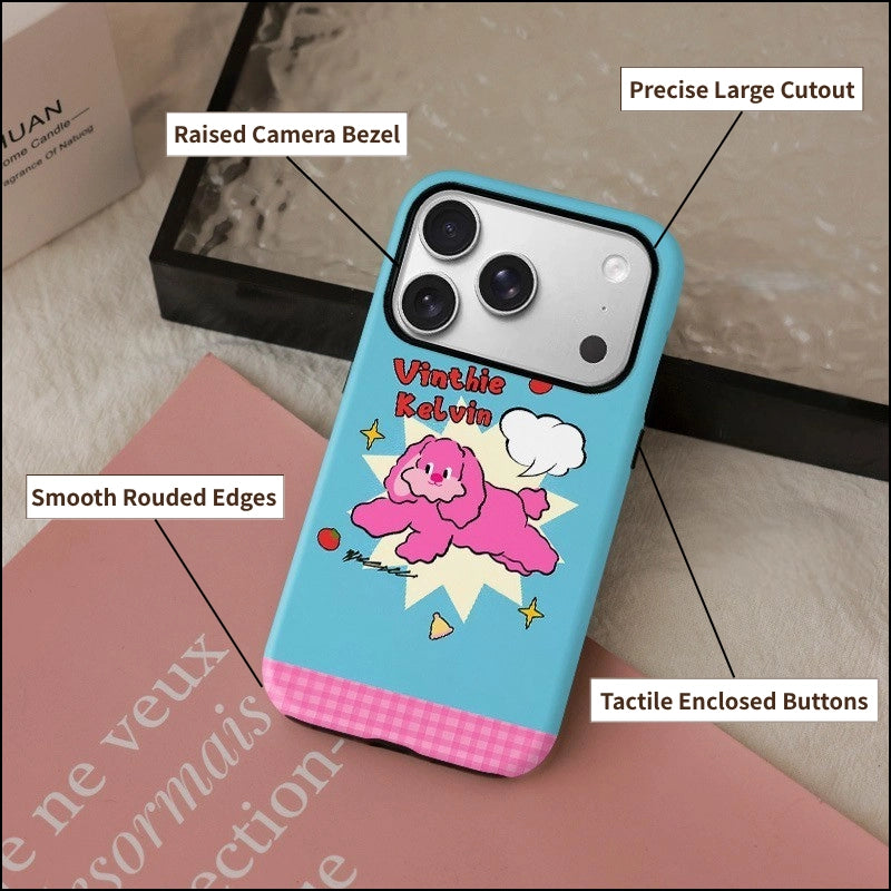 Vinthie Kelvin Pink Puppy MagSafe iPhone Case