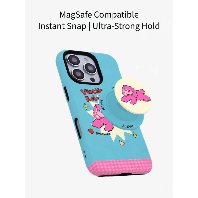 Vinthie Kelvin Pink Puppy MagSafe iPhone Case