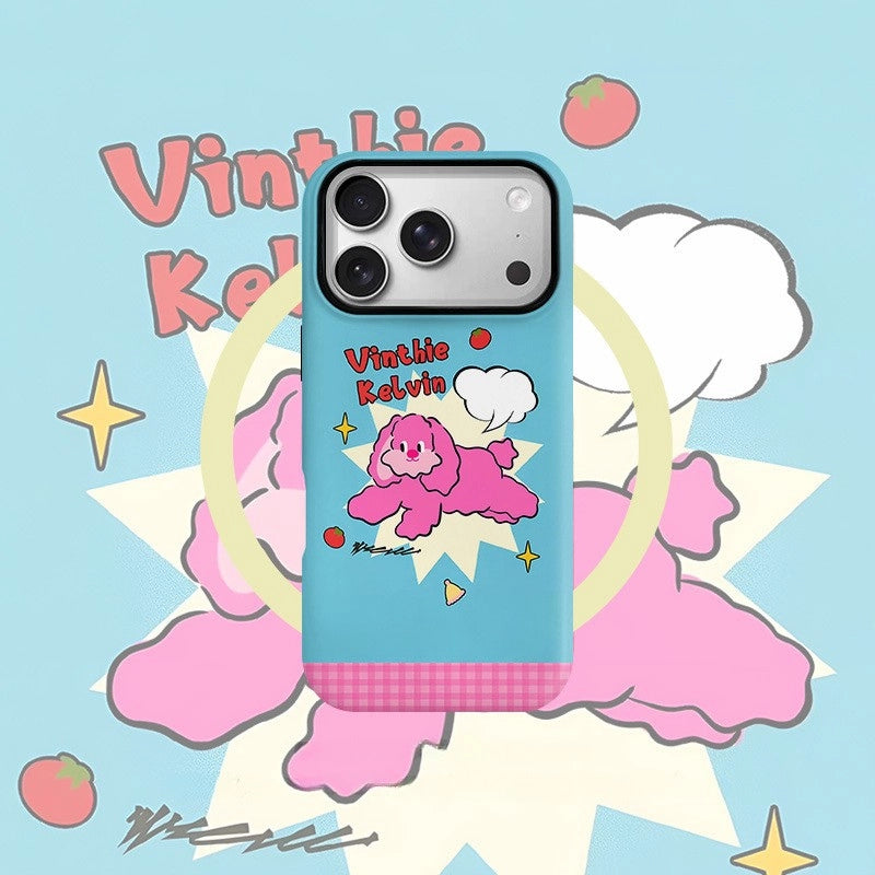 Vinthie Kelvin Pink Puppy MagSafe iPhone Case – Glossy Finish