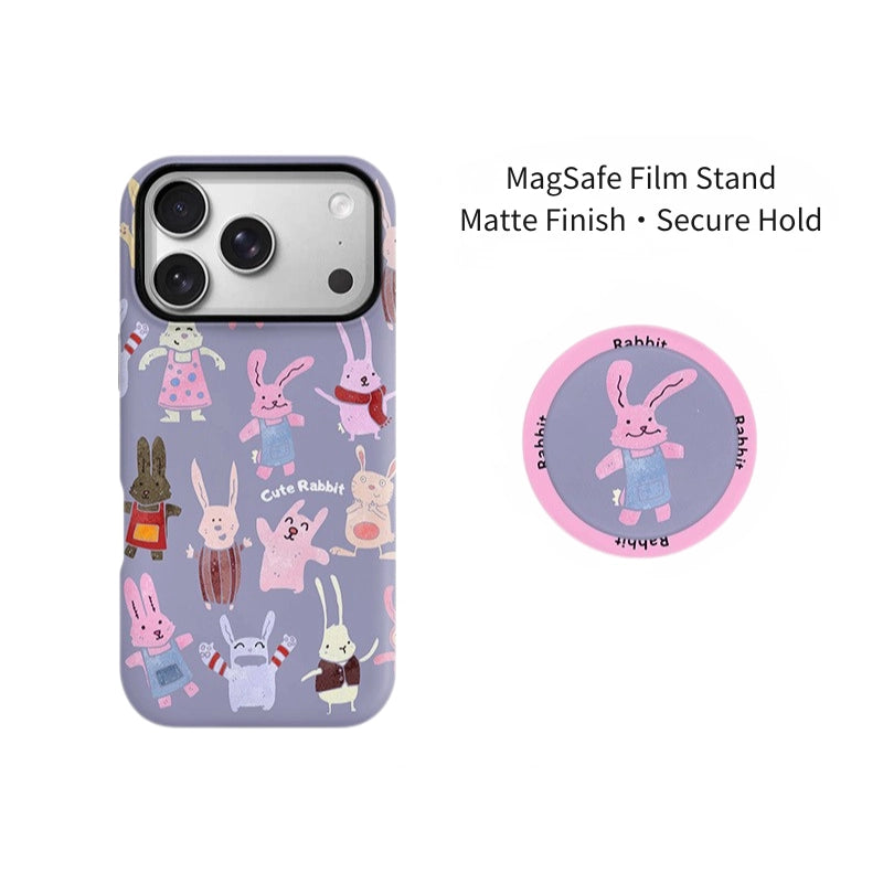 Whimsical Garden Rabbit MagSafe iPhone Case