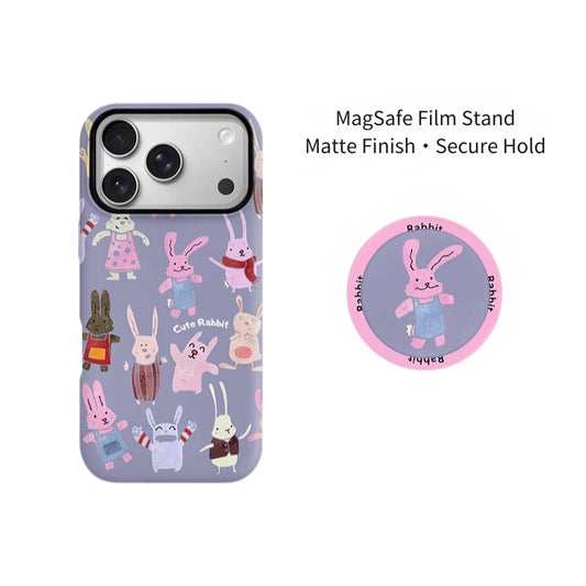 Whimsical Garden Rabbit MagSafe iPhone Case