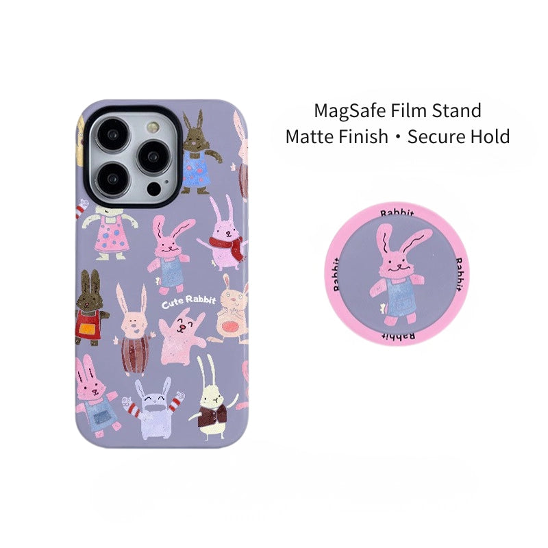Whimsical Garden Rabbit MagSafe iPhone Case