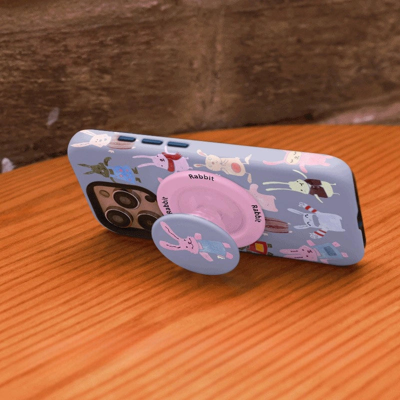 Whimsical Garden Rabbit MagSafe iPhone Case