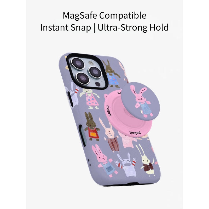 Whimsical Garden Rabbit MagSafe iPhone Case